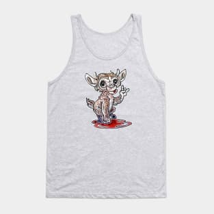 Cute Chupacabra (throwing the Devil Horns) Tank Top